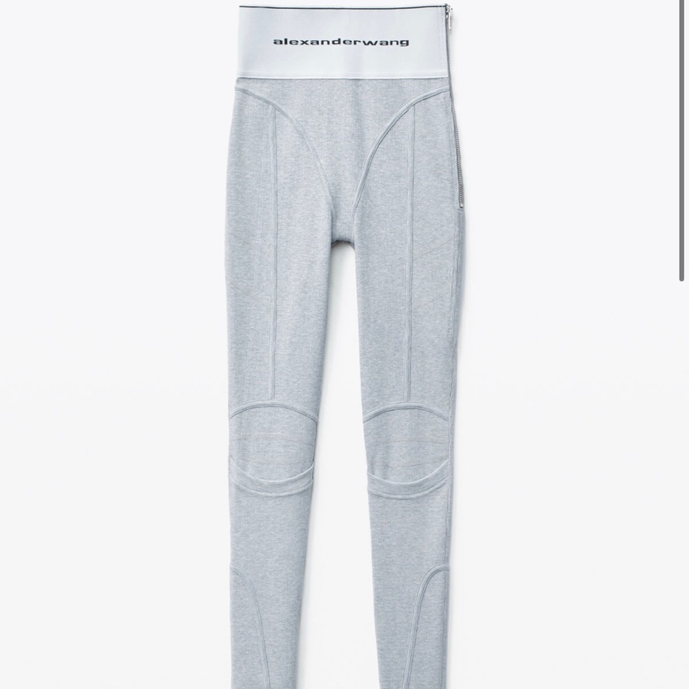 Alexandra Logo Elastic Leggings (Gray)